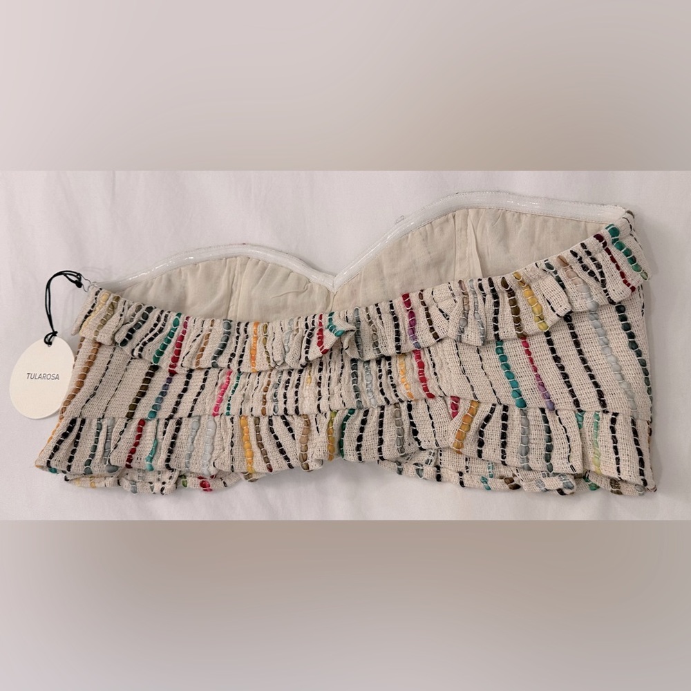 NWT ✨ Revolve Tularosa Maddie ruffle Bandeau top - Picture 4 of 13